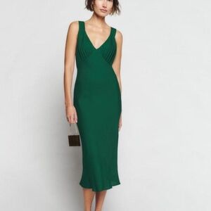 Reformation Beauden Dress Emerald  (NWT)
